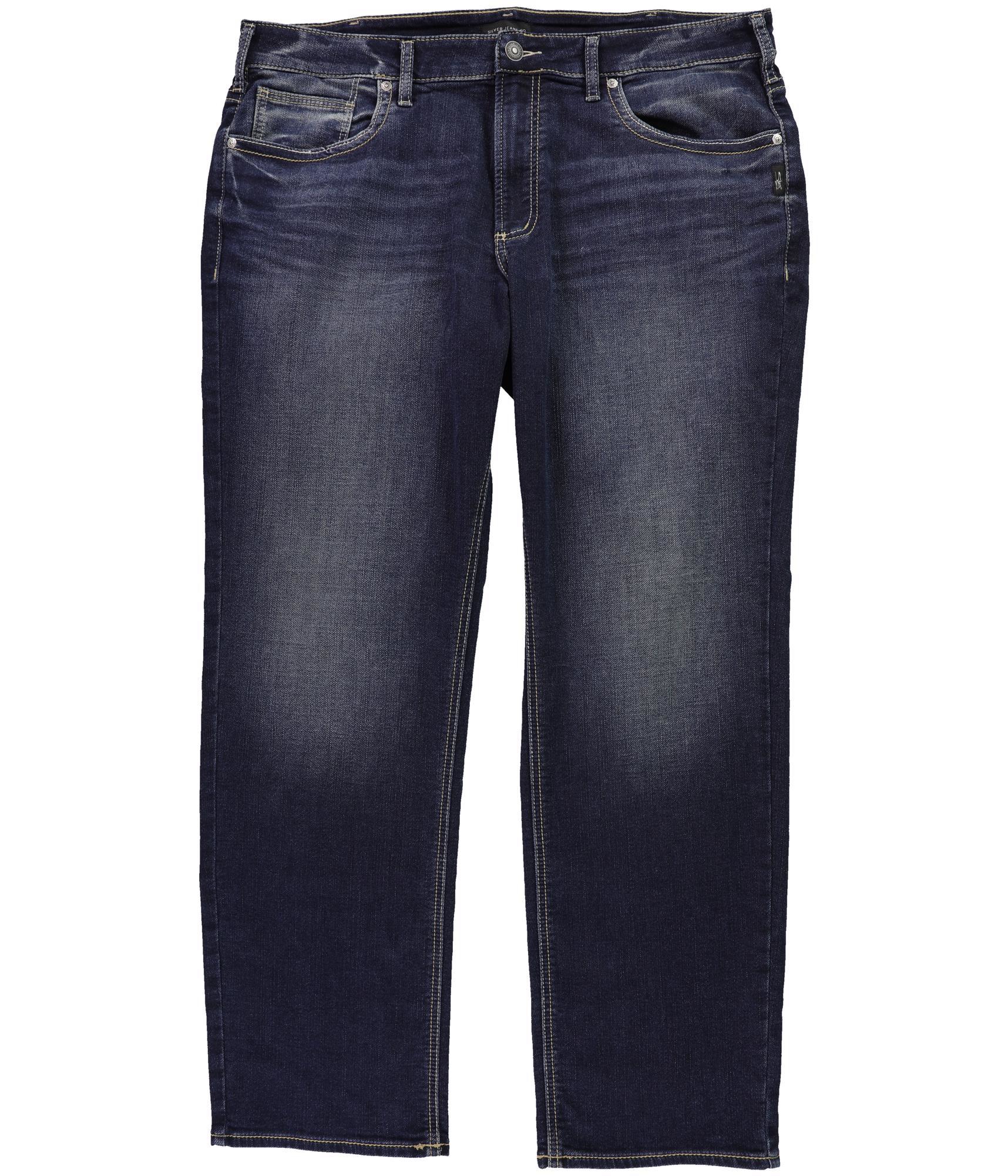 Серебристые джинсы Мужские Grayson Classic с прямыми штанинами синие 40W x 32L 8090₽