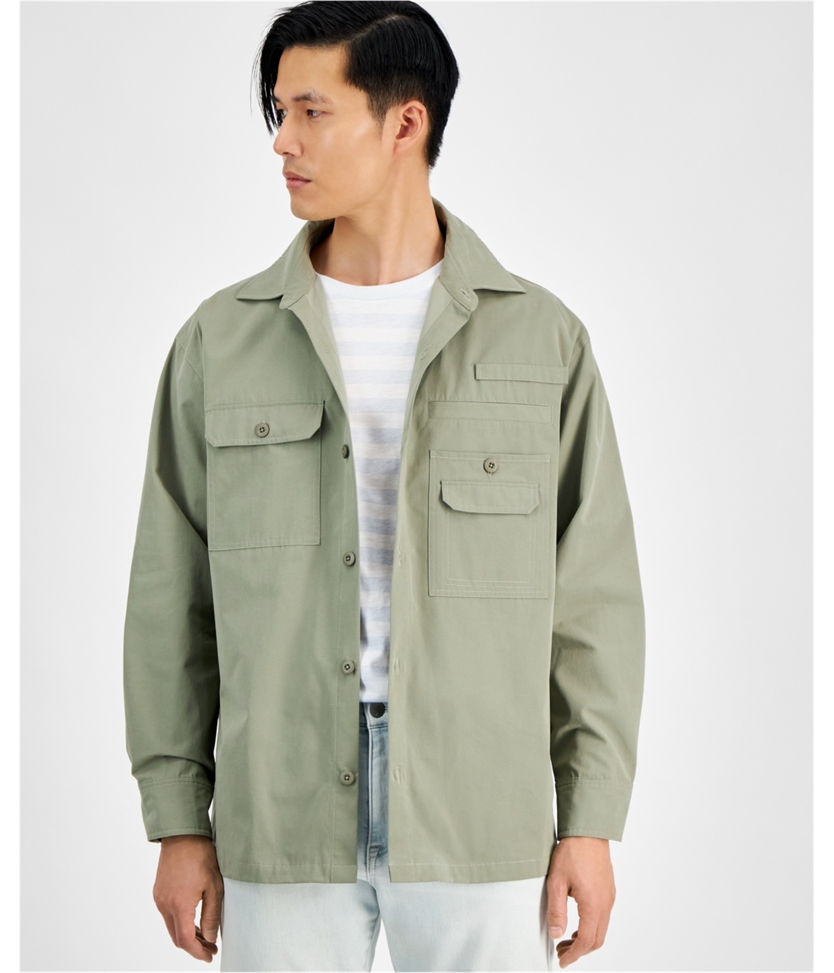 А теперь эта мужская куртка-ветровка дальнобойщика зеленая большого размера 5290₽