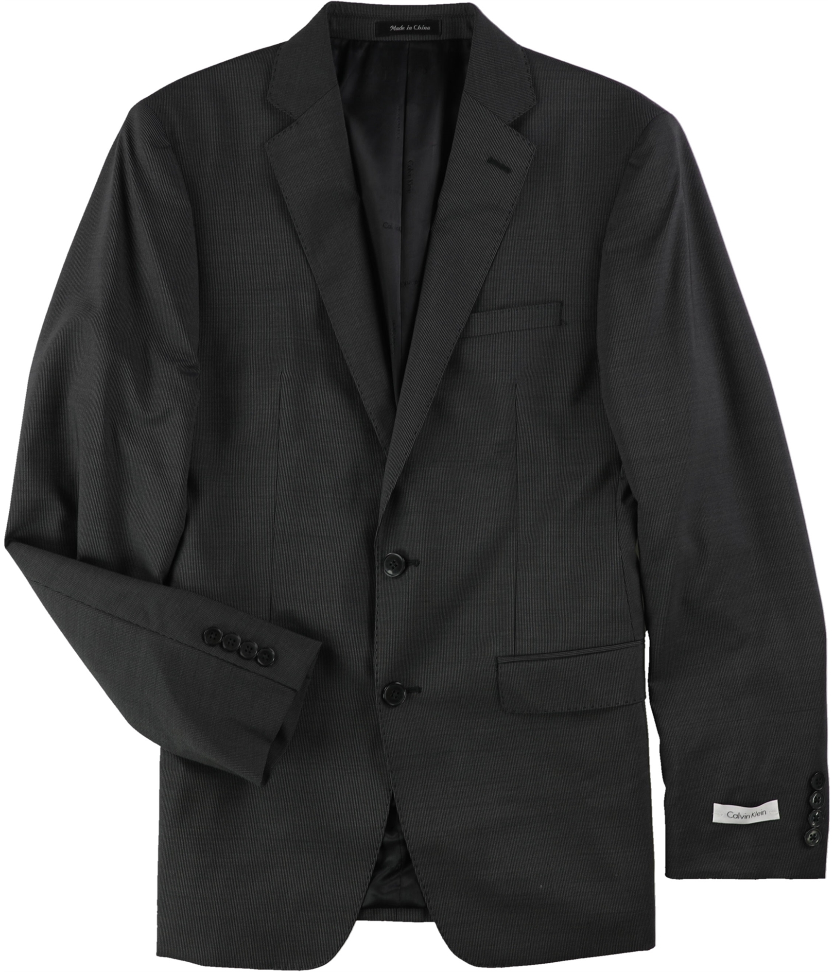 Calvin Klein Mens Micro Pinstripe Two Button Formal Suit - Picture 2 of 5