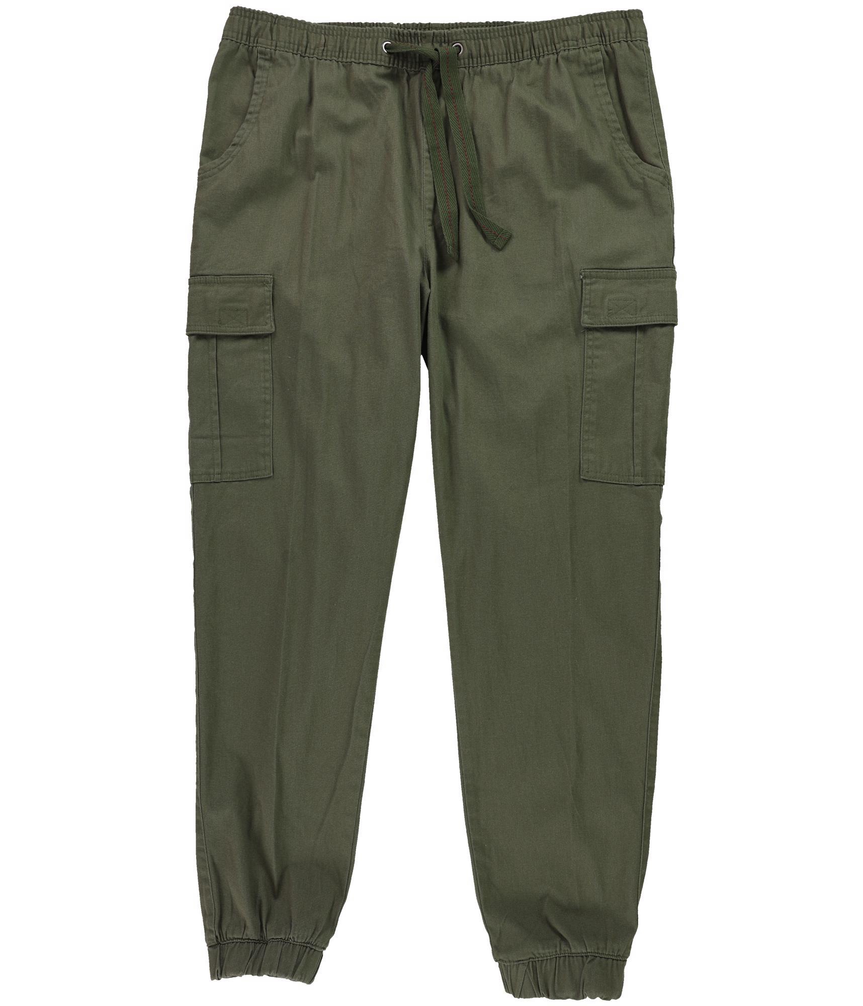 Повседневные брюки для бега трусцой Galaxy Mens Cargo Twill зеленые большого размера 5290₽