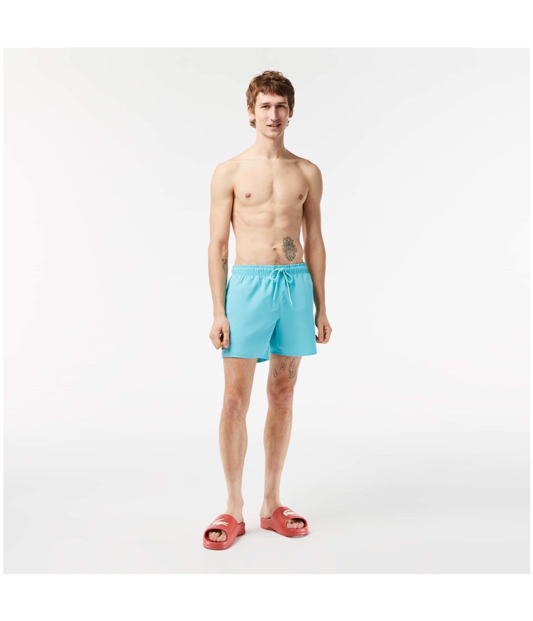 Мужские легкие быстросохнущие плавки для плавания Lacoste зеленые XX размера 5590₽