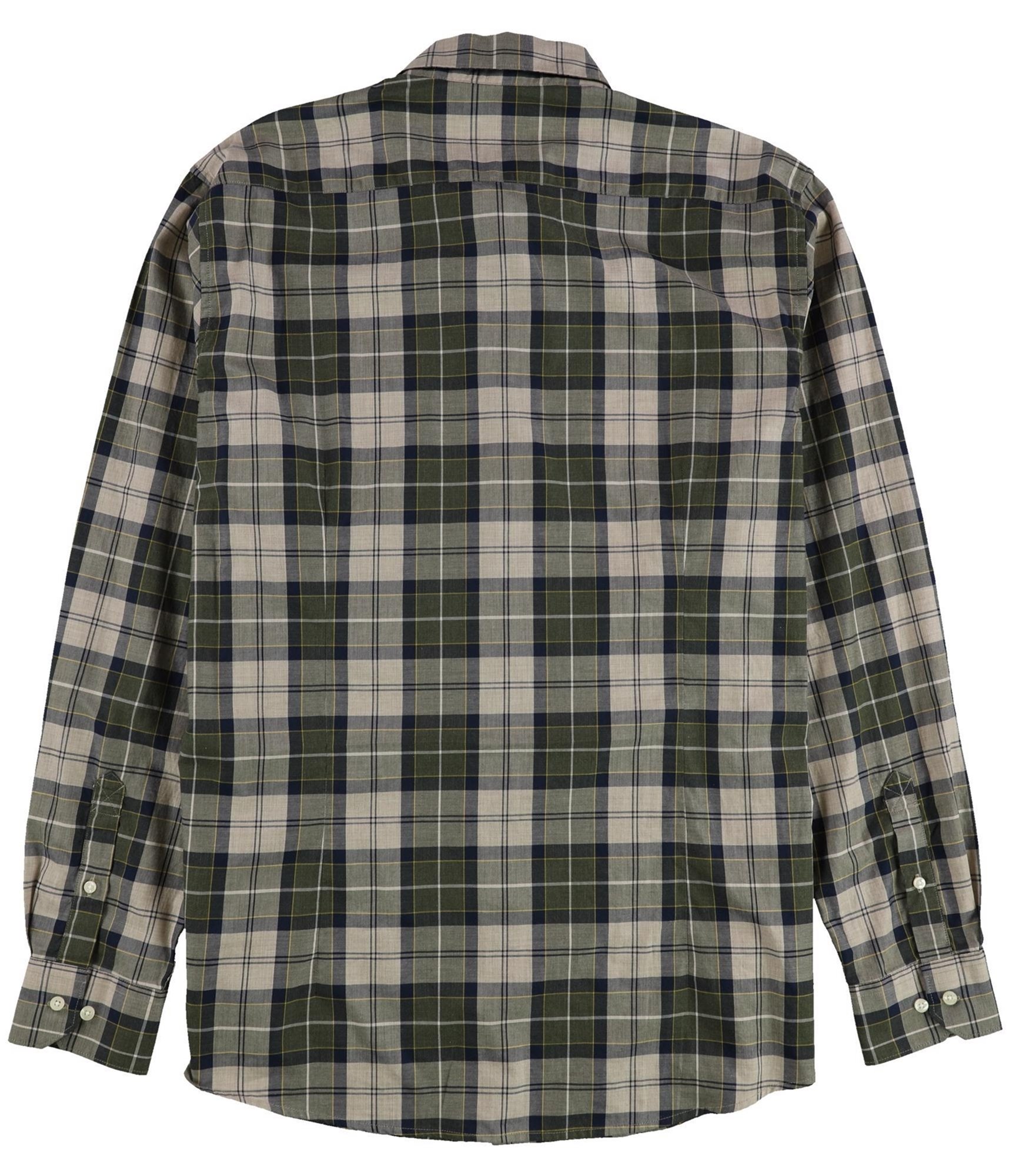 Barbour Mens Wetheram Button Up Shirt, Green, Large - Picture 2 of 2
