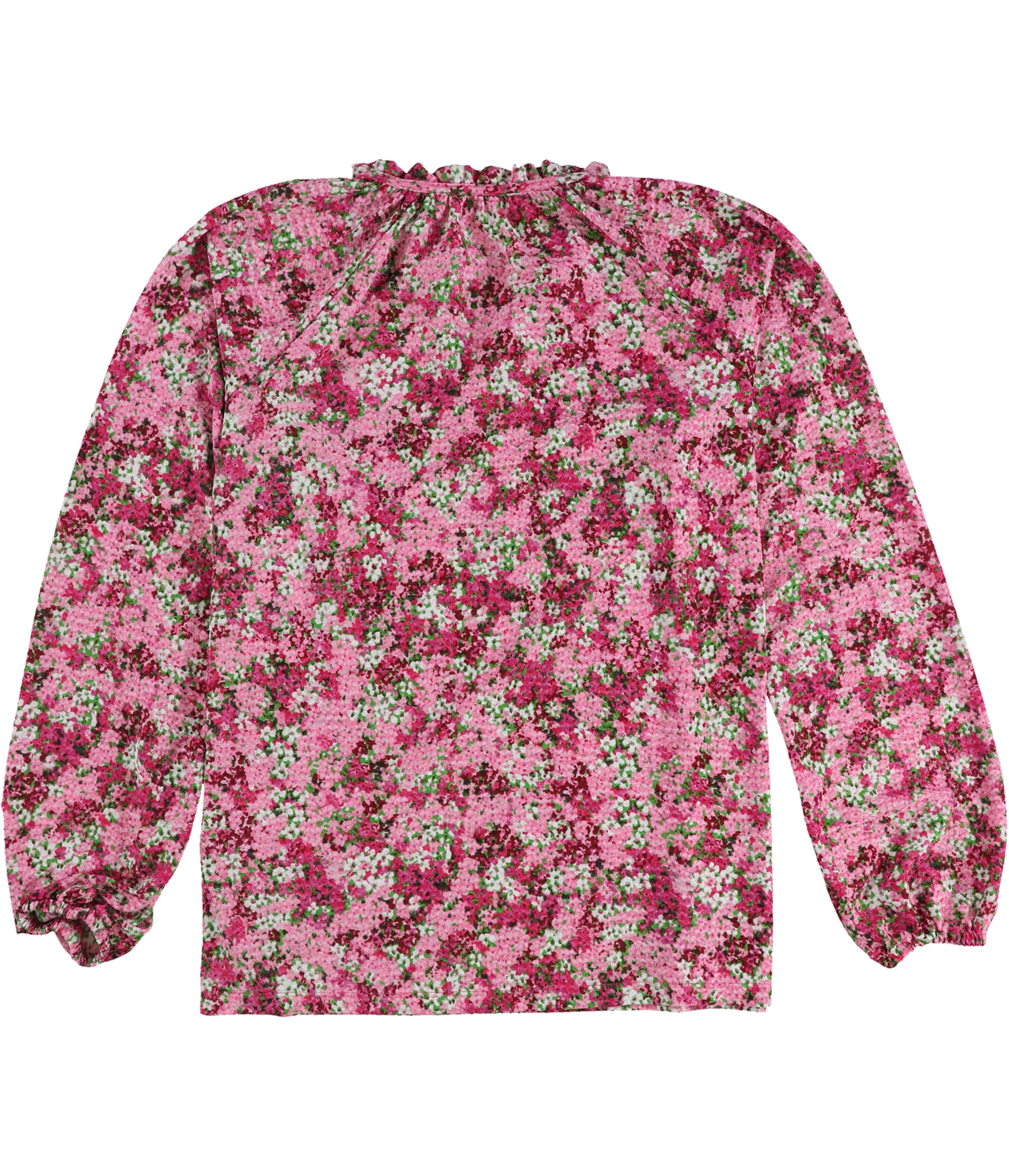 Michael Kors Womens Floral Pullover Blouse, Pink, Petite, PM - Picture 2 of 2