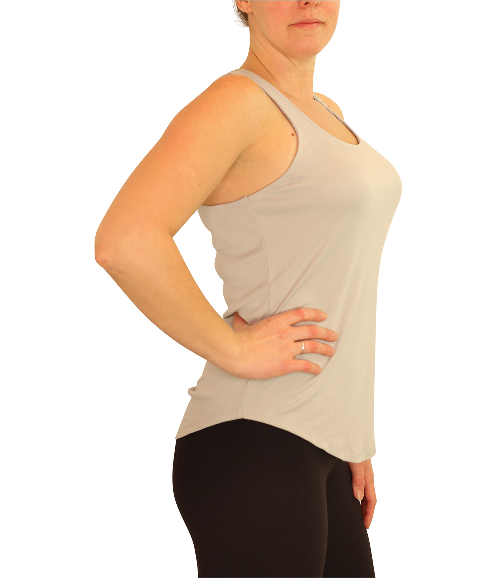 P.J. Salvage Womens Racerback Rounded Hem Pajama Sleep Tank Top - Picture 7 of 12