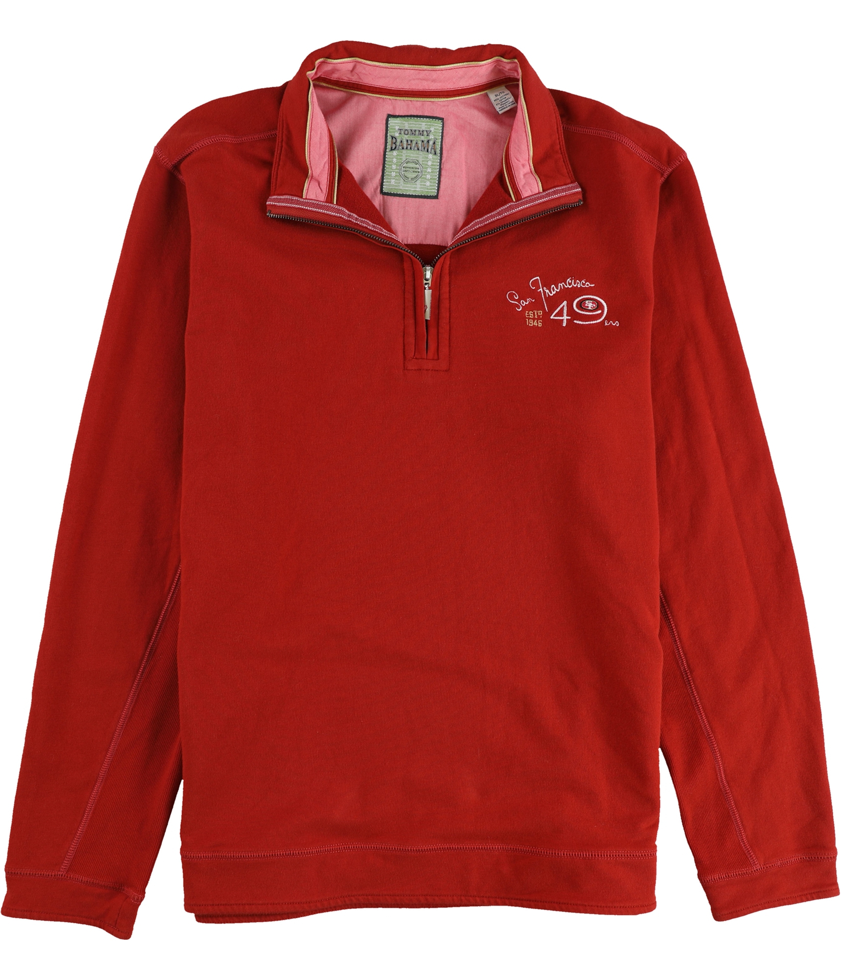 Мужская толстовка Tommy Bahama Ben - Terry San Francisco 49ers красная размера X-Large 11190₽