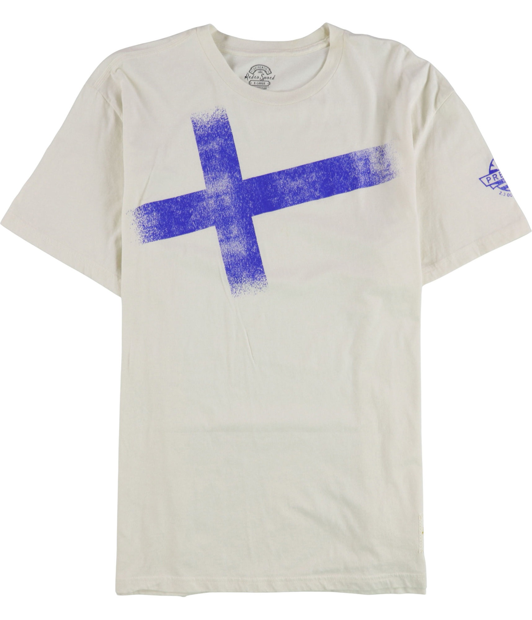 Спортивная мужская футболка Premiere Helsinki с графическим принтом в стиле ретро, темно-белая, X-Large