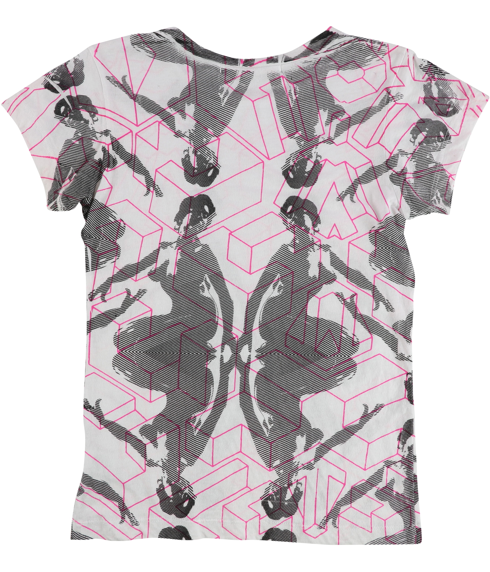 Evil Genius Boys 3D Shapes Stripes Graphic T-Shirt - Picture 2 of 3