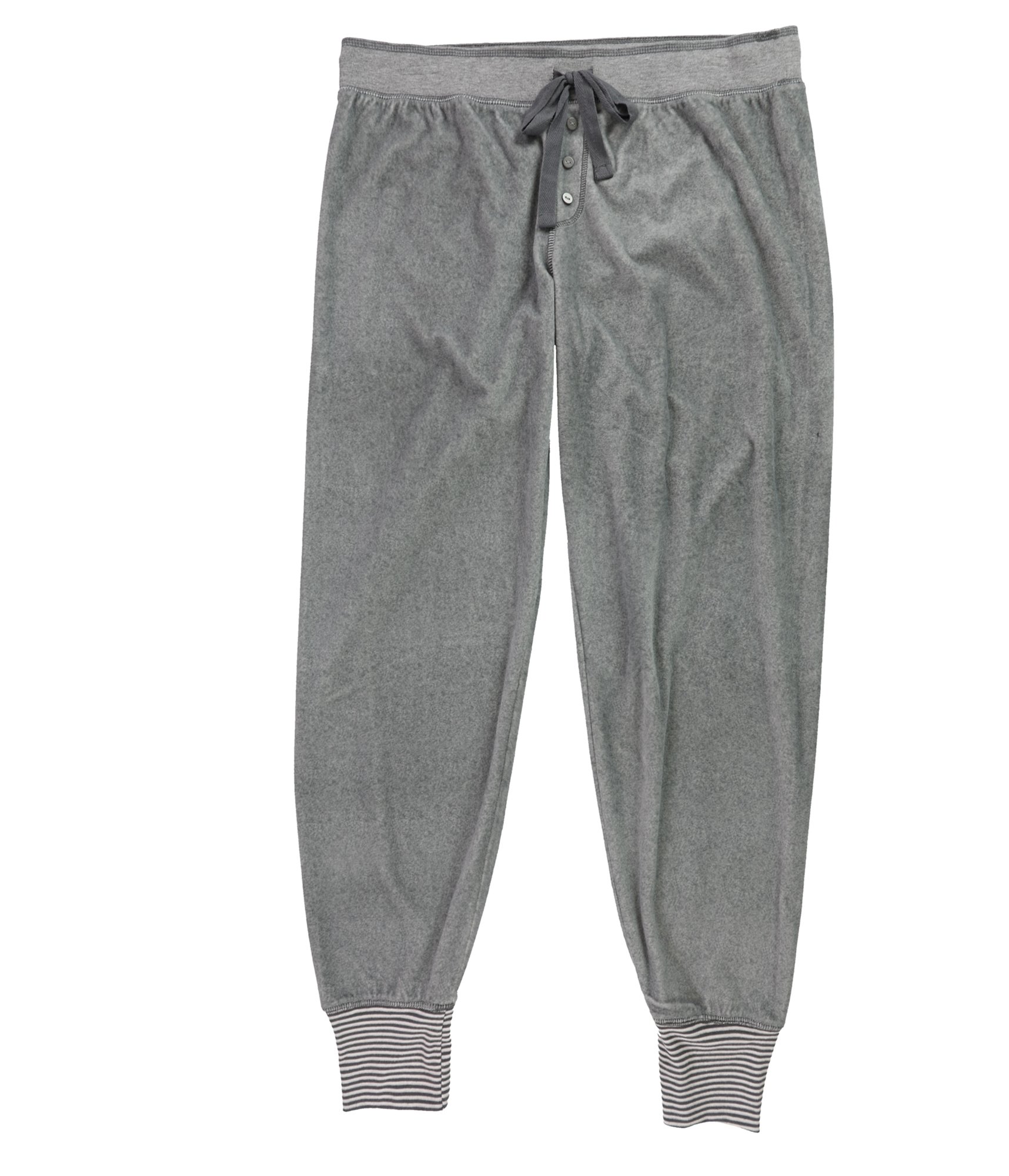 P.J. Salvage Womens Cozy Pajama Jogger Pants, Grey, Medium