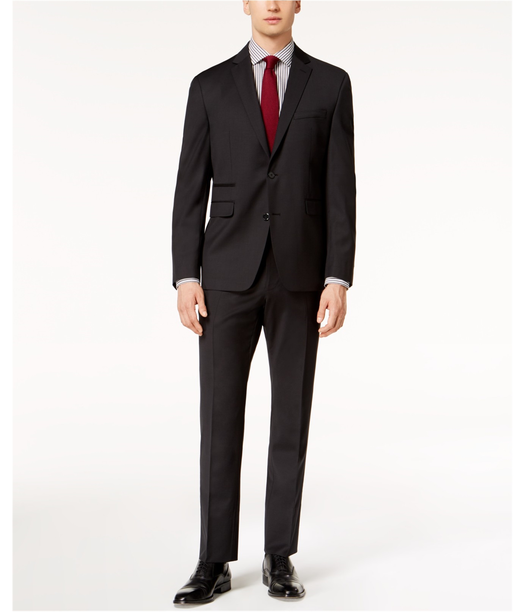 Мужской блейзер Coolmax Slim Fit на двух пуговицах от Vince Camuto черный обычный 40 24490₽