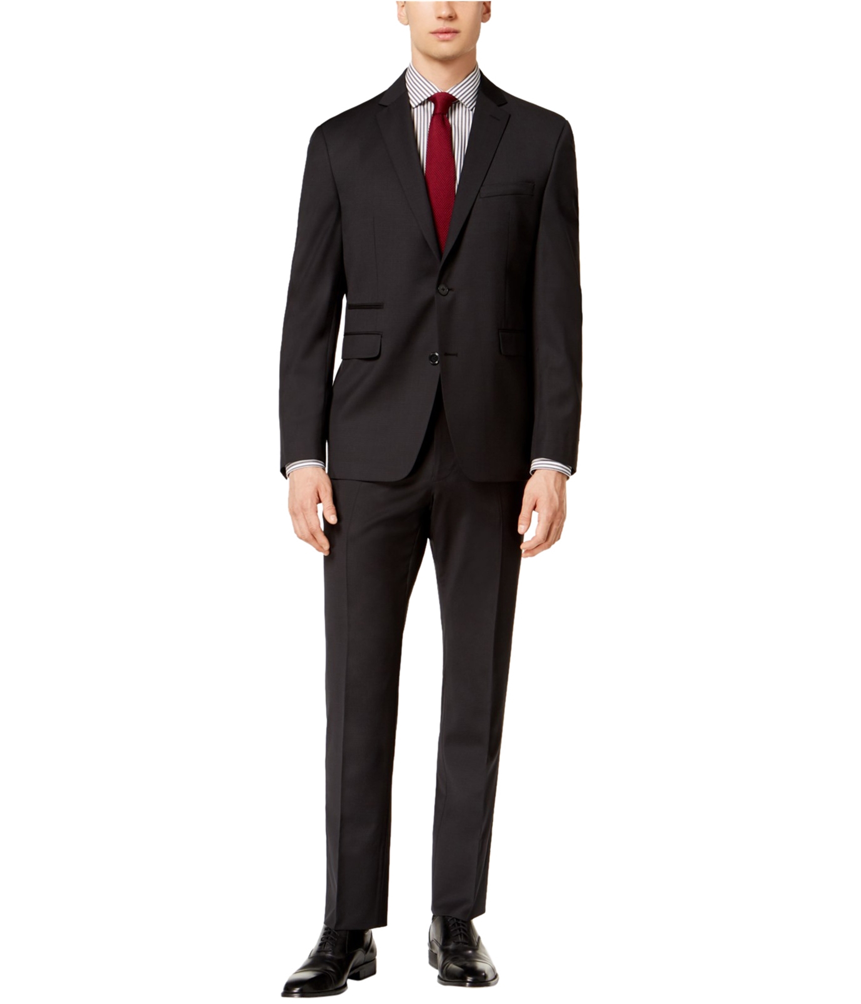 Мужские брюки-слаксы Vince Camuto в клетку черные 33ШТ x неоконченный размер 24590₽