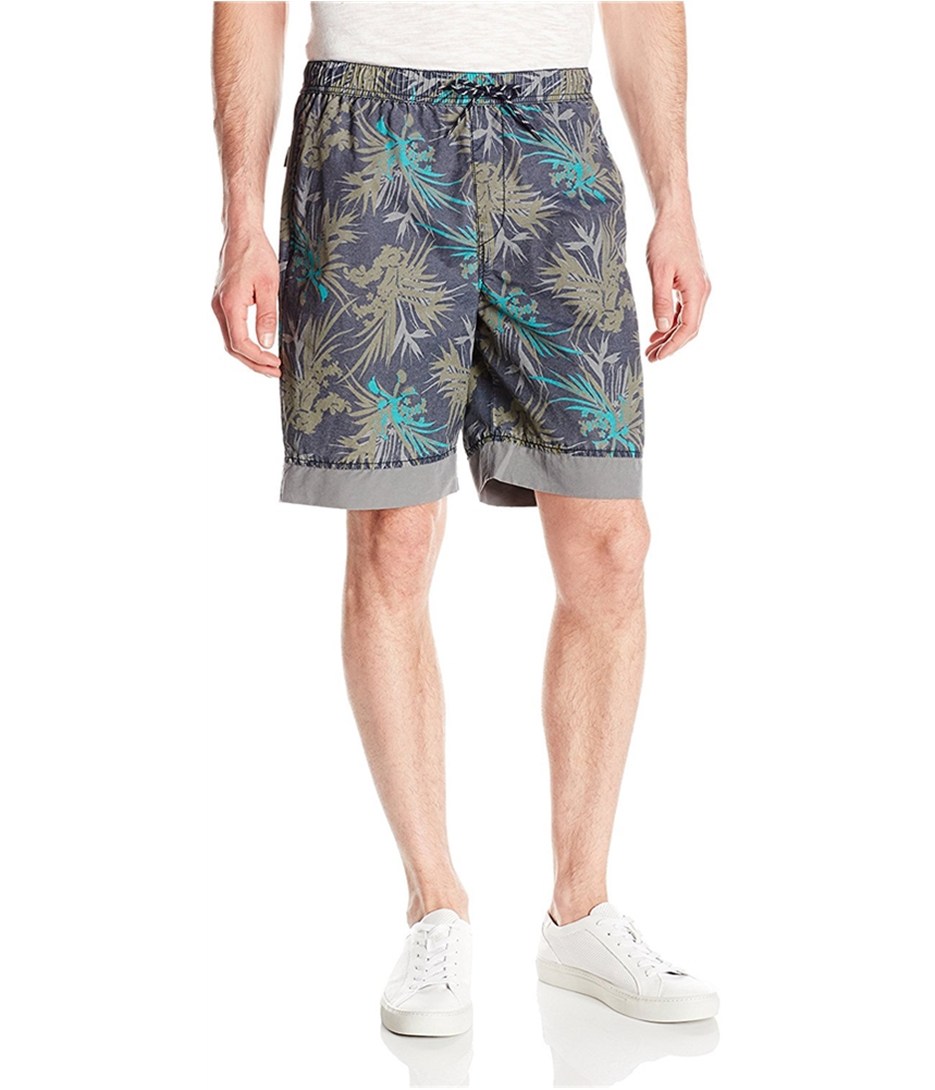 Мужские винтажные пляжные шорты UnionBay с пальмовым плавательным дном
